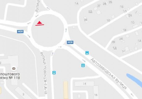 Призма A в Запорожье, 3x6  Автозаводська вул. —  Володимира Українця (Новокузнецька)  вул. - 654966 схема