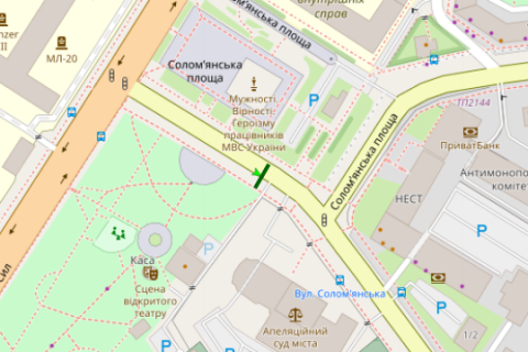 Скроллер A в Киеве, 2.3x3.14  Солом`янська пл., 2 Б Солом’янська броварня - 44651 схема