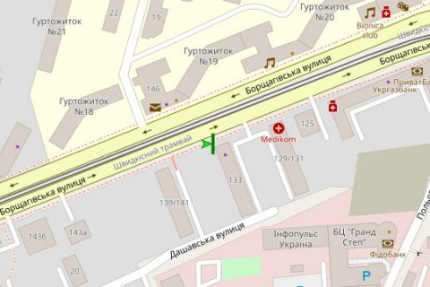 Скролер, Скрол A у Києві, 2.3x3.14  Борщагівська вул., 133 - 180974 схема