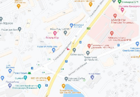 Видеоборд B в Киеве, 4x8  Голосіївський просп., 70 (розширення 720х360) - 616334 схема