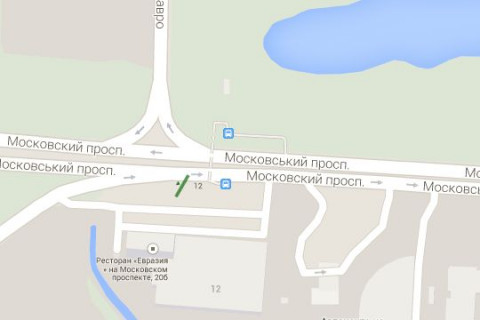 Призма A в Киеве, 3x6  Бандери Степана просп. (Московський просп.) - Йорданська вул. (Лайоша Гавро вул.), ;№1 (у напрямку  Московського моста) - 45700 схема