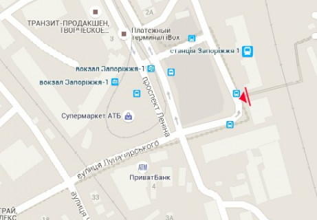 Призма A в Запорожье, 3x6  Запорізький залізничний вокзал, пішохідний перехід - 616008 схема