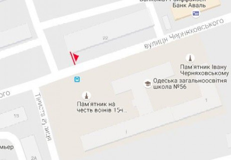 Скроллер A в Одессе, 2.3x3.14  Рішельєвська вул., 44 - Успенська вул. - 654851 схема