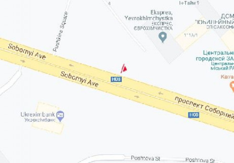 Призма A в Запорожье, 3x6  Соборний просп., 111 (рух від вокзалу) - 654809 схема