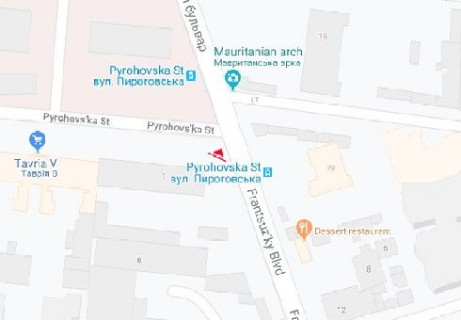 Scrolller, Scroll A in Odessa, 2.3x3.14  Французький бульв. - Пироговська вул. - 654871 scheme
