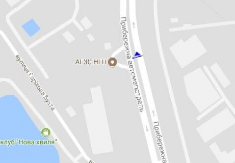 Призма B в Запорожье, 3x6  Прибережна автомагістраль, АЗС - 654693 схема