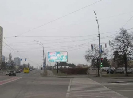 Видеоборд A в Киеве, 4x8  Воскресенський просп. — Алішера Навої просп. - 655989 схема