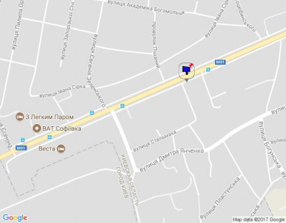 Билборд B в Бровары, 3x6  Київська вул., 60, перехрестя з вул. Стельмаха, навпроти автобусної зупинки схема