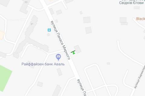 Билборд A в Васильевке, 3x6  Панаса Мирного вул., 21 схема