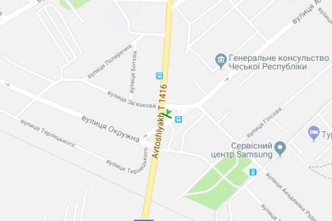 Билборд B в Васильевке, 3x6  Кульпарківська вул. - Антоновича вул. схема