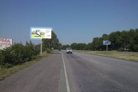 Билборд B в Васильевке, 3x6  Криворізьке шосе - Заповідна вул. фото 1