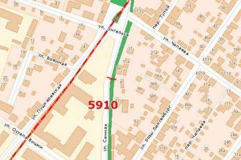 Билборд A в Васильевке, 3x6  Сінна вул., 39 схема