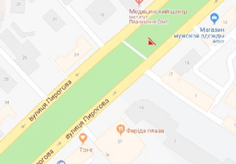 Ситискролл A в Виннице, 1.2x1.7  Пирогова вул., 17 схема