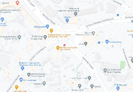 Видеоборд A в Киеве, 3.86x5.12  Науки просп., 10/1 (розширення 640х480) - 662501 схема