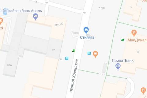 Нестандарт A у Києві, 1.2x1.8  Хрещатик вул., 32 схема