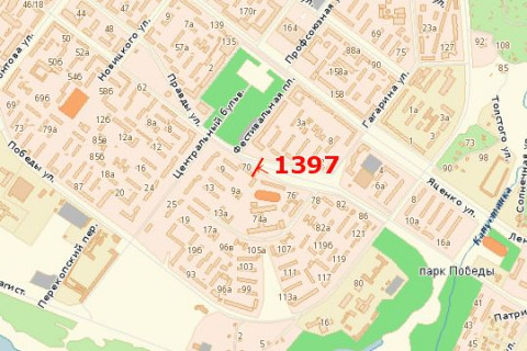 Билборд A в Васильевке, 3x6  Патріотична вул. - Фестивальна пл. схема