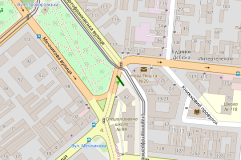 Backlight A in Vasylivka, 3x4  Bogdana Hmel'nic'kogo st. - Staroportofrankivs'ka st. scheme