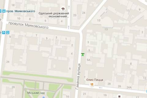 Сiтiлайт A у Одесі, 1.2x1.8  Гаванна вул., 5а схема
