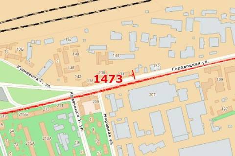 Билборд B в Васильевке Городоцька вул., 134 схема