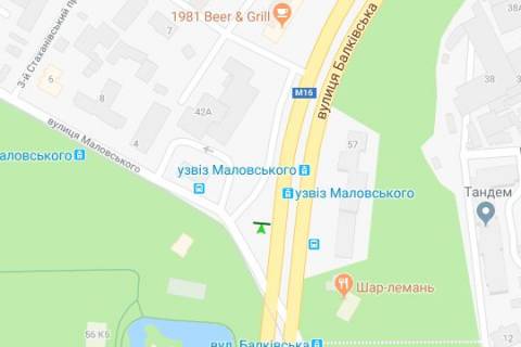 Білборд, Бігборд (Борд)  B у Одесі, 3x6  Балківська вул. - Маловського вул. (Права, можливий продаж 3х12) схема