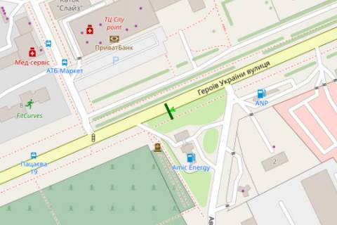 Билборд B в Кропивницкий (Кировоград), 3x6  Героїв України вул. (Героїв Сталінграда вул.), 6/13 схема