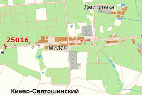 Билборд A в Васильевке, 5x12  Київ - Житомир, 13км+950м від Києва (в напр. Житомира) схема