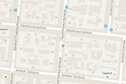 Ситилайт A в Васильевке, 1.2x1.8  Пушкінська вул., 31 схема