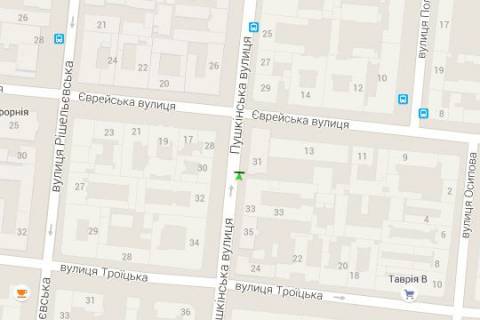 Ситилайт A в Одессе, 1.2x1.8  Італійська вул. (Пушкінська)., 31 схема