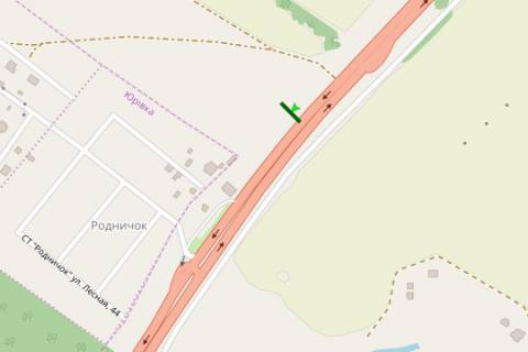 Билборд A на трассах Киевской области, 3x6  Київ - Одеса, 05км+850м від Києва (у напрямку  Одеси; поворіт на с.Віта-Почтова) схема