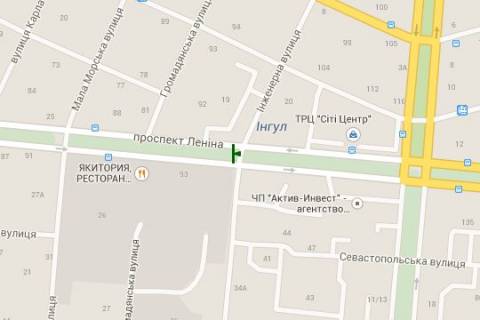 Призма A в Николаеве, 3x6  Центральний просп. (Леніна просп.) - Iнженерна вул., (призма) №1 - 271349 схема