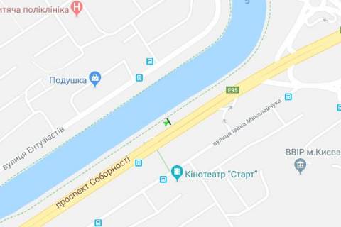 Бэклайт B в Киеве, 2.3x3.14  Соборності просп. (Возз`єднання просп.), (Возз`єднання) (у напрямку Ленінградської пл.) схема