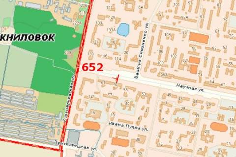 Білборд, Бігборд (Борд)  A у Василівці Наукова вул., 59 схема