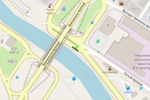 Билборд A в Кропивницкий (Кировоград), 3x6  Винниченка просп. - Гоголя вул. схема