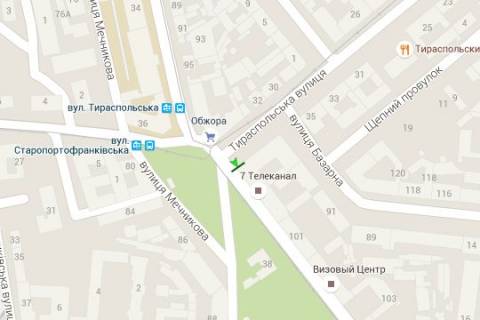Билборд B в Васильевке, 3x6  Старопортофранківська вул. - Тираспольська вул. схема