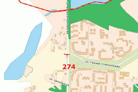 Билборд A в Васильевке, 3x6  Великотирнівська вул. - Героїв Сталінграду вул. (від автовокзалу) схема