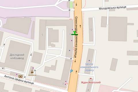 Scrolller, Scroll A in Kyiv Dovzenka st., 3 - 273687 scheme