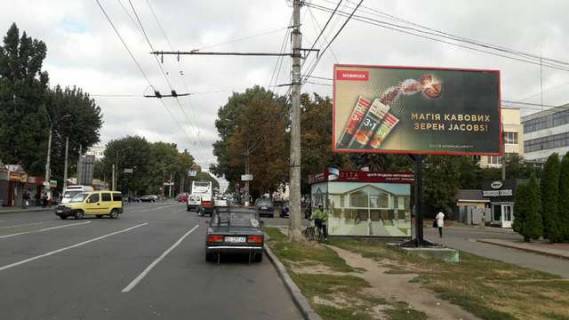 Білборд, Бігборд (Борд)  A у Василівці, 3x6  Миру просп., 65 - Марка Кропивницького вул. (Ярослава Галана вул.) Фото 1