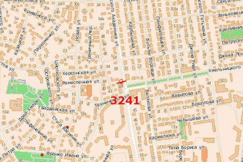Билборд B в Васильевке, 3x6  Грушевського Академіка вул., 41 - Хмельницького Богдана бульв. схема