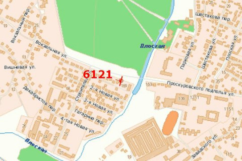 Билборд A в Васильевке, 3x6  Проскурівського підпілля вул., 167 схема