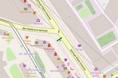 Сiтiлайт B у Києві, 1.2x1.8  вул. Січових Стрільців (Артема)., 103 схема