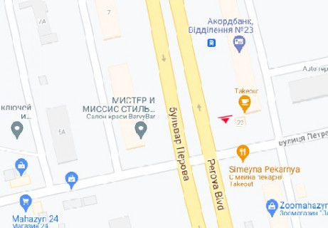 Призматрон, Призма A у Києві, 3x6  Воскресенський просп., 22 - 662955 схема