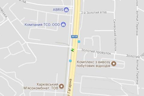 Скроллер A в Харькове, 2.3x3.14  просп. Аерокосмічний (Гагаріна). - Чугуївська вул. - 128561 схема