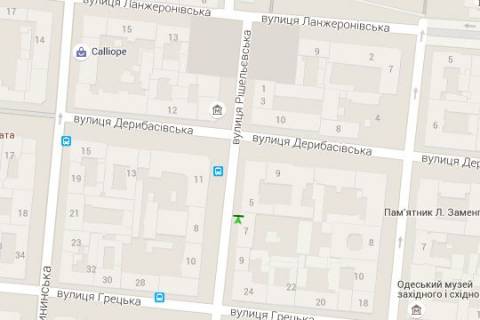 Ситилайт B в Одессе, 1.2x1.8  Рішельєвська вул., 5 схема