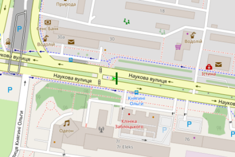 Бэклайт A в Львове, 2.3x3.14  Наукова вул., 30 (до вул. Стрийська) схема