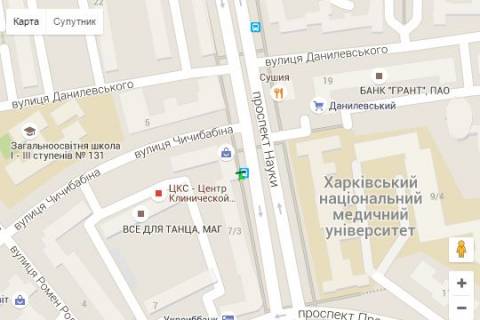 Бэклайт B в Харькове, 1.2x1.8  Науки просп. (Леніна просп.), 3 (зупинка) схема