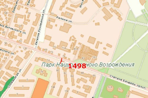 Білборд, Бігборд (Борд)  B у Василівці, 3x6  Степана Бандери просп., 78 схема
