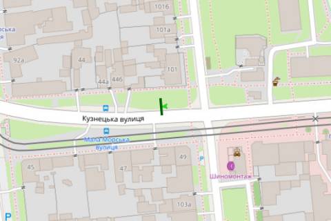 Билборд A в Николаеве, 3x6  Ковальська вул. (Кузнецька, Скороходова)  - Громадянська вул. схема