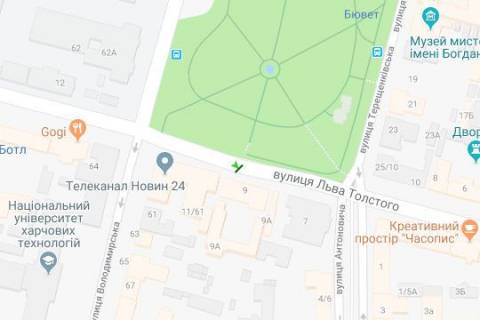Ситилайт A в Киеве, 1.2x1.8  Гетьмана Павла Скоропадського вул. (Льва Толстого)., 9 схема