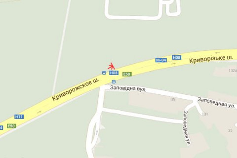 Билборд B в Васильевке, 3x6  Криворізьке шосе - Заповідна вул. схема