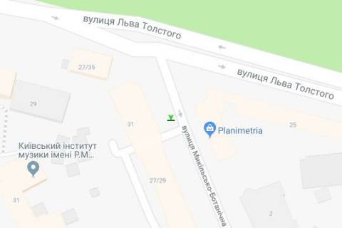 Сiтiлайт A у Києві, 1.2x1.8  Микільсько-Ботанічна вул., 31 схема